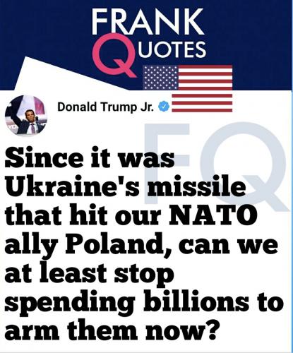 DT Jr stop funding Ukr