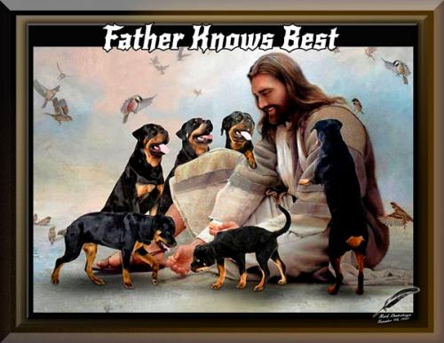 God Created a Rottweiler ~Father Knows Best~