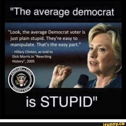 HILLARY DEMOCRATS ARE STUPID 666