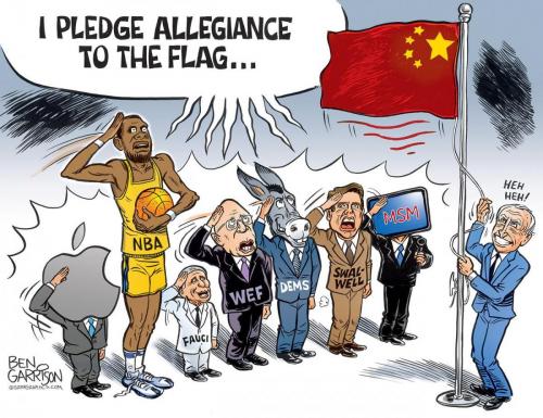 LiberalsPledgeAlegianceToTheCommunistFlag