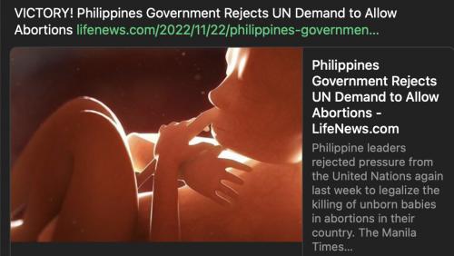 Philippines no abortion