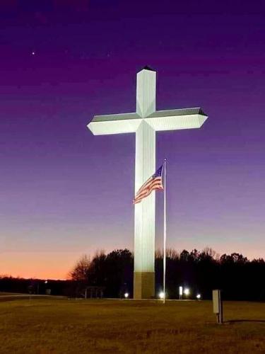 Flag & Big Cross