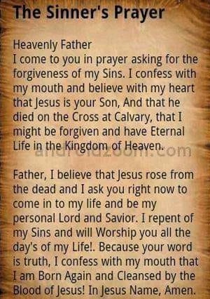 112622 - Sinners prayer