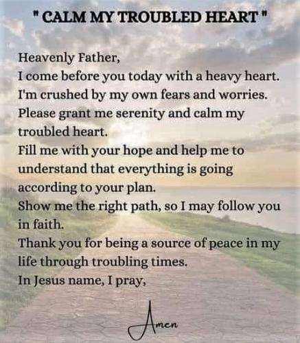 112822 - Prayer for a troubled heart