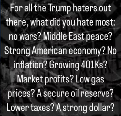 Trump haters what