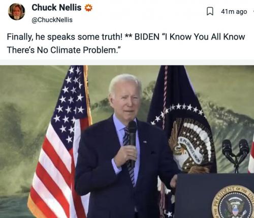 Biden no climate crisis