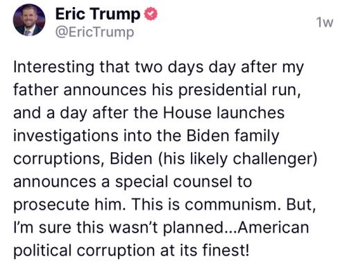 Eric Trump communism