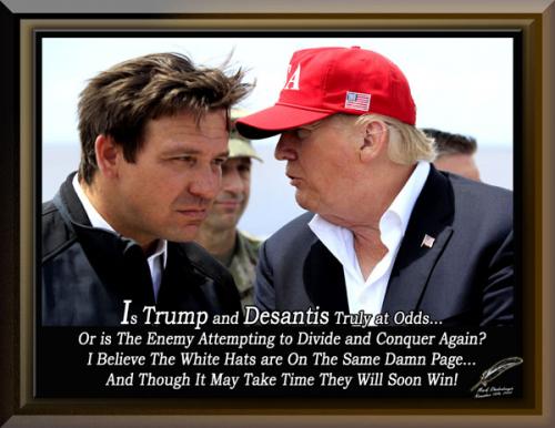Trump and Desantis in 2024