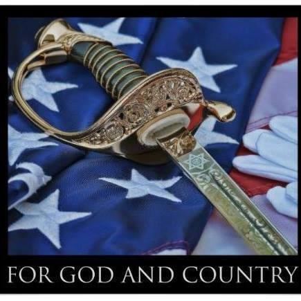 Patriotic - Sword and flag