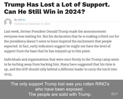 Trump support solid