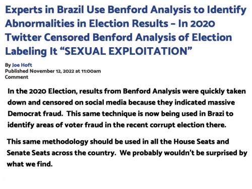 Benford analysis