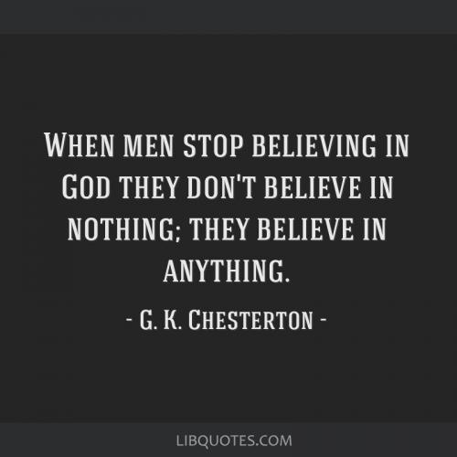 ATHEISM CHESTERSON