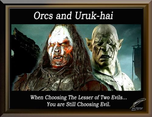 Choosing The Lesser of Two Evils
