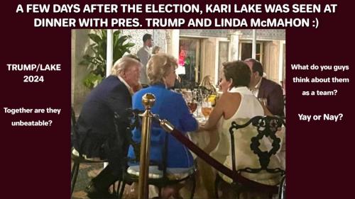 Trump and Lake