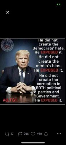 He did not create the hate he exposed it