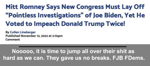 rino Mitt easy on Joe