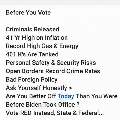 USA before you vote