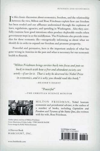 B-Free to Choose Milton Friedman 1 -325