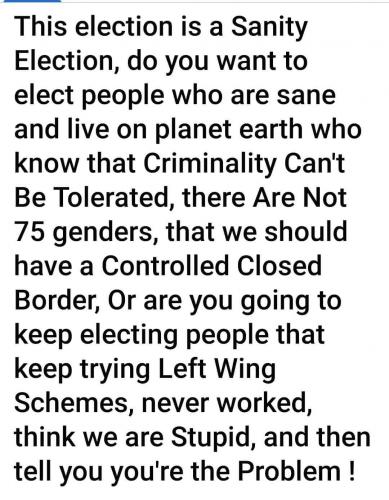 USA election sanity