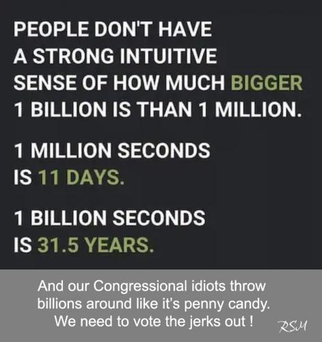 1 M to 1 B huge