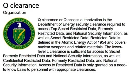 Q Clearance