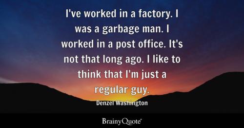 Denzel Washington factory