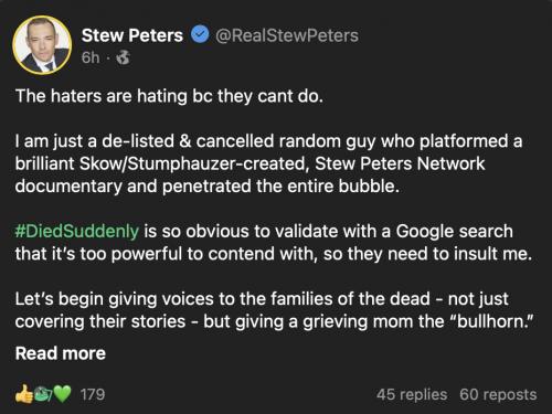 Stew Peters sudden death 2