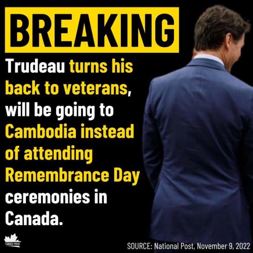 Remembrance 23 - again Trudeau
