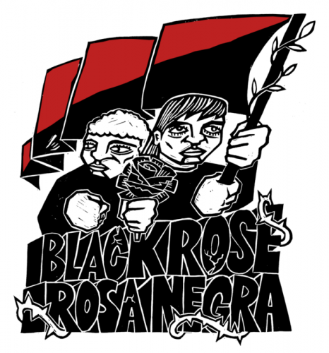 ANTIFA COMMUNIST PARTY USA BLACK ROSE
