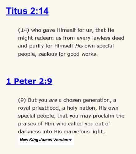 Titus 2:14-1 Peter 2:9
