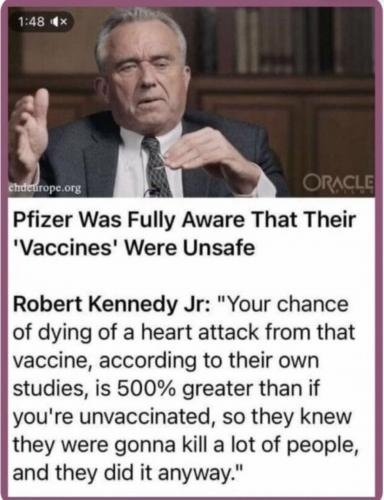 Pfizer knew vax deadly