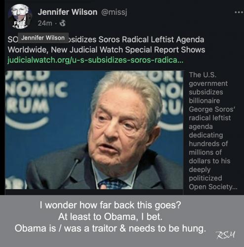 US gov funding Soros