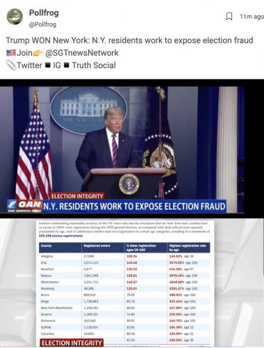 Trum won NY 2020