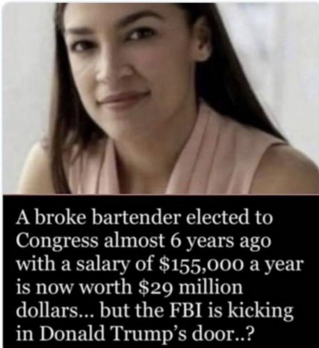 AOC wealth?