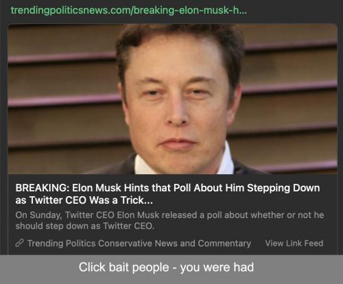 Musk got you