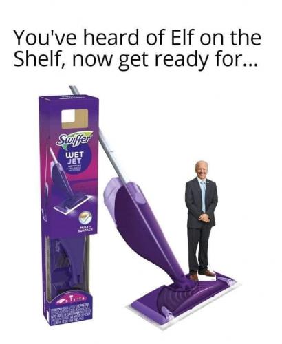 Elf on a shelf - Sniffer on a swiffer