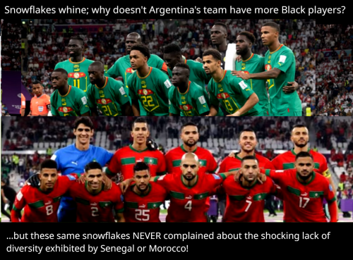 small_Senegal and Morocco have all black teams