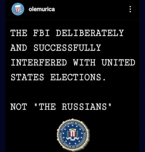 The fbi not Russians
