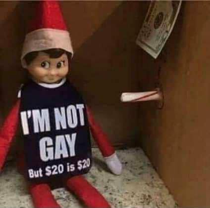 Elf on a shelf - Not gay