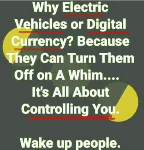 Electric vehicles and digital currency