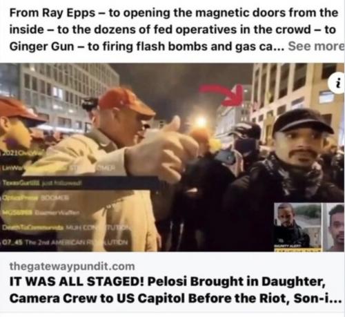 Pelosi staged 6 Jan