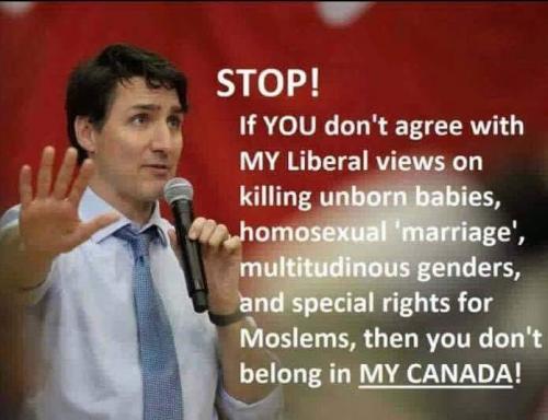 election 143 - justin Trudeau must died