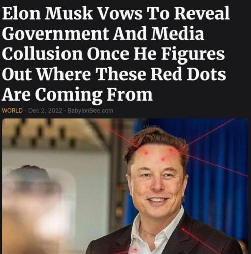 Elon Musk ~Red Laser Dots~
