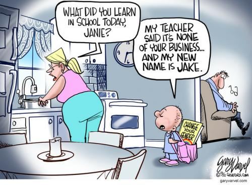 Education Mad 1 - children don't belong to parents - Zedong Mao now justin trudeau