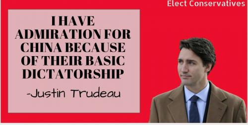 justin trudeau - admiration for CHICOM - Chintock