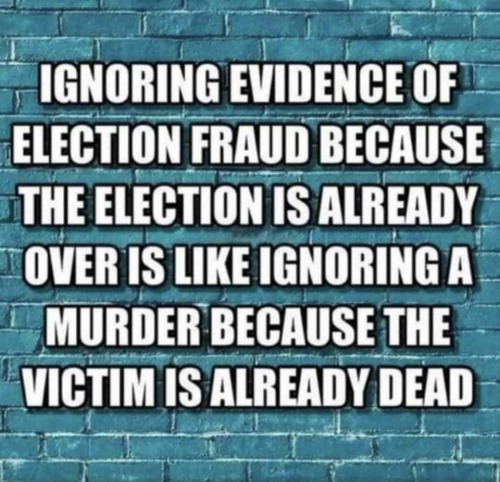 M ignoring evidence