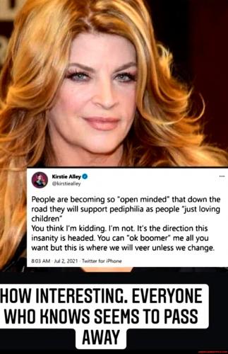 Kristie Alley ~Just Loving Children~