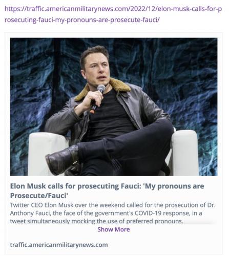 Musk prosecute Fauci