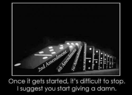 2nd Amendment -  Once it's starts it's hard to stop