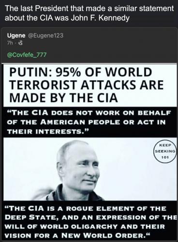 Putin on CIA